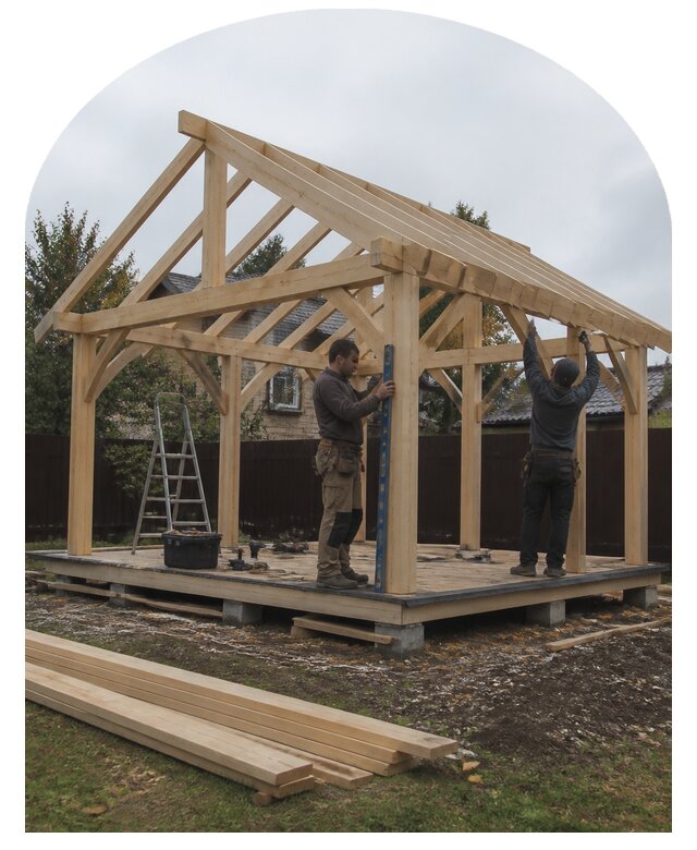 Строительство беседки под ключ для участка в Моршанске